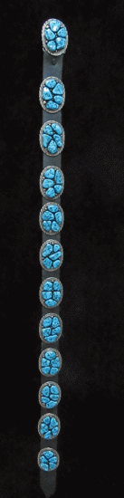 Chunky turquoise belt