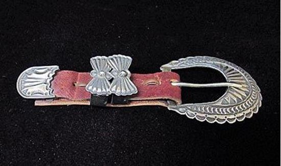 NAVAJO PAWN BELT BUCKLE 1