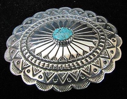 Navajo sterling silver buckle 1