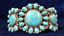 Native American bracelet, sterling silver, turquoise stones 1