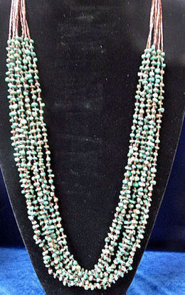 Eight strand turquoise necklace 1