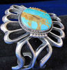 Picture of Sandcast Bracelet with turquoise stone
