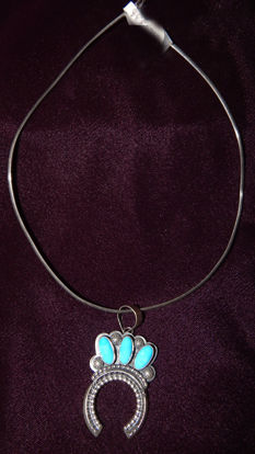 Navajo Squash Blossom Pendant 11a