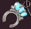 Navajo Squash Blossom Pendant 11b