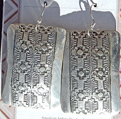 Navajo Stamped Ear Ring 12