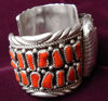 Coral and Silver Watch Bracelet b