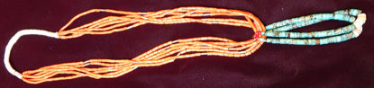 Navajo Coral Necklace With Jacklo 1